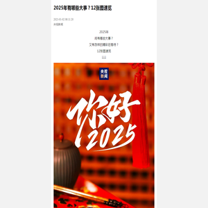 2025年有哪些大事？12张图速览