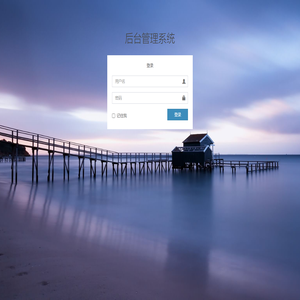 登录 | 后台管理系统