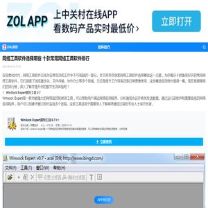 网络工具软件选择哪些 十款常用网络工具软件排行-ZOL软件下载